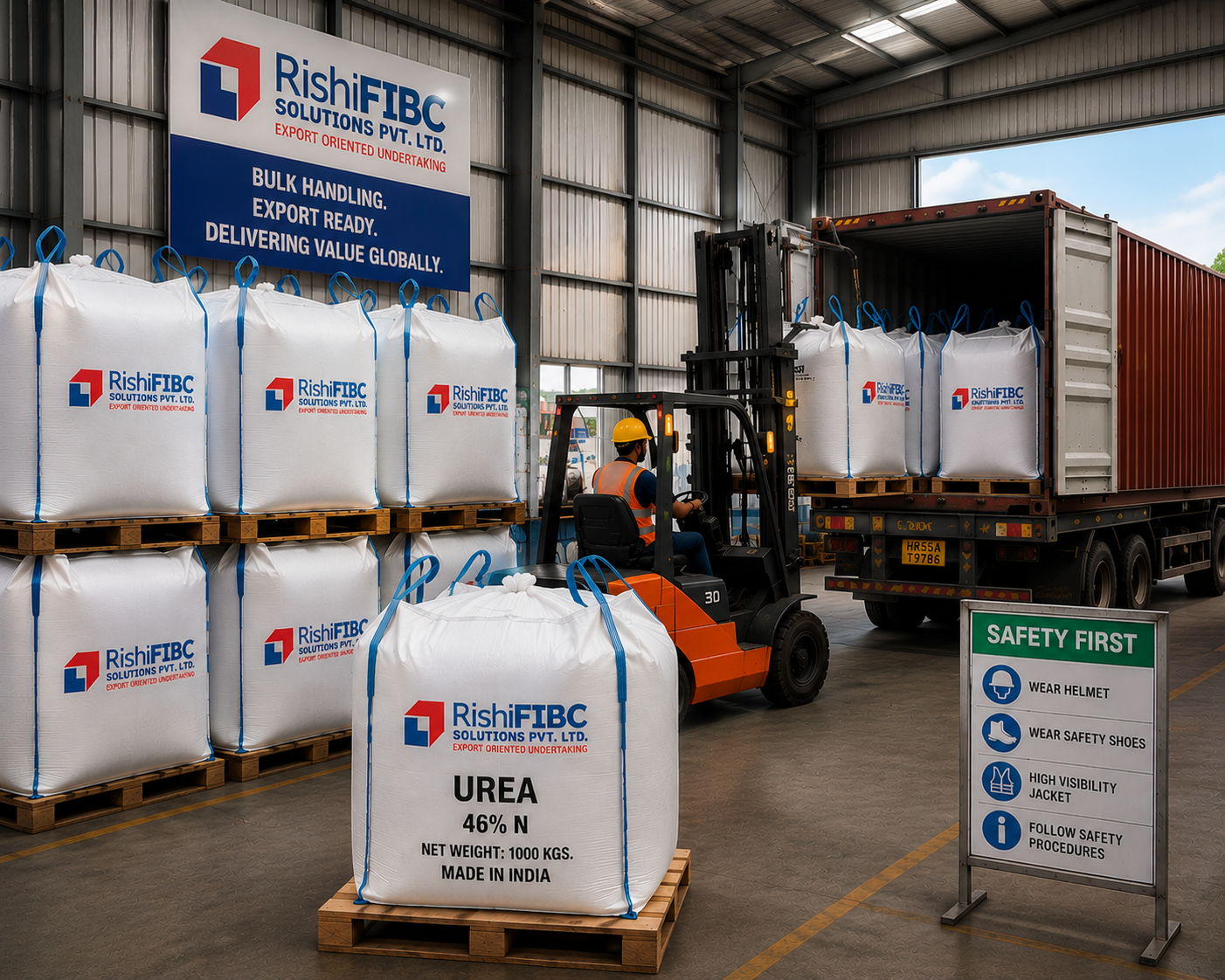 Bulk Fertilizer Packaging_Rishi fibc